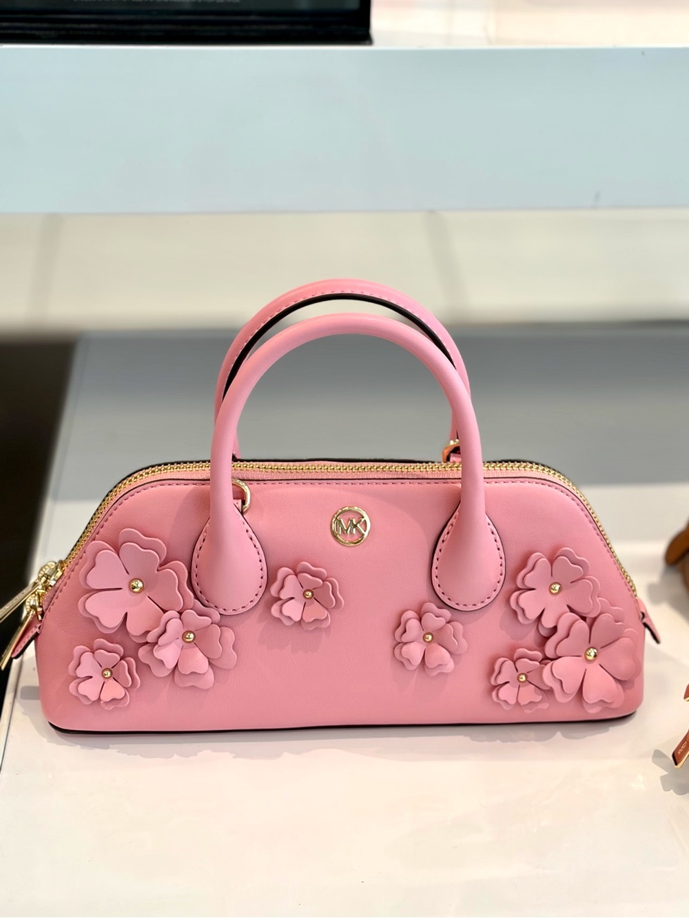MICHAEL KORS Petra Small Floral Embellished Satchel Crossbody Bag